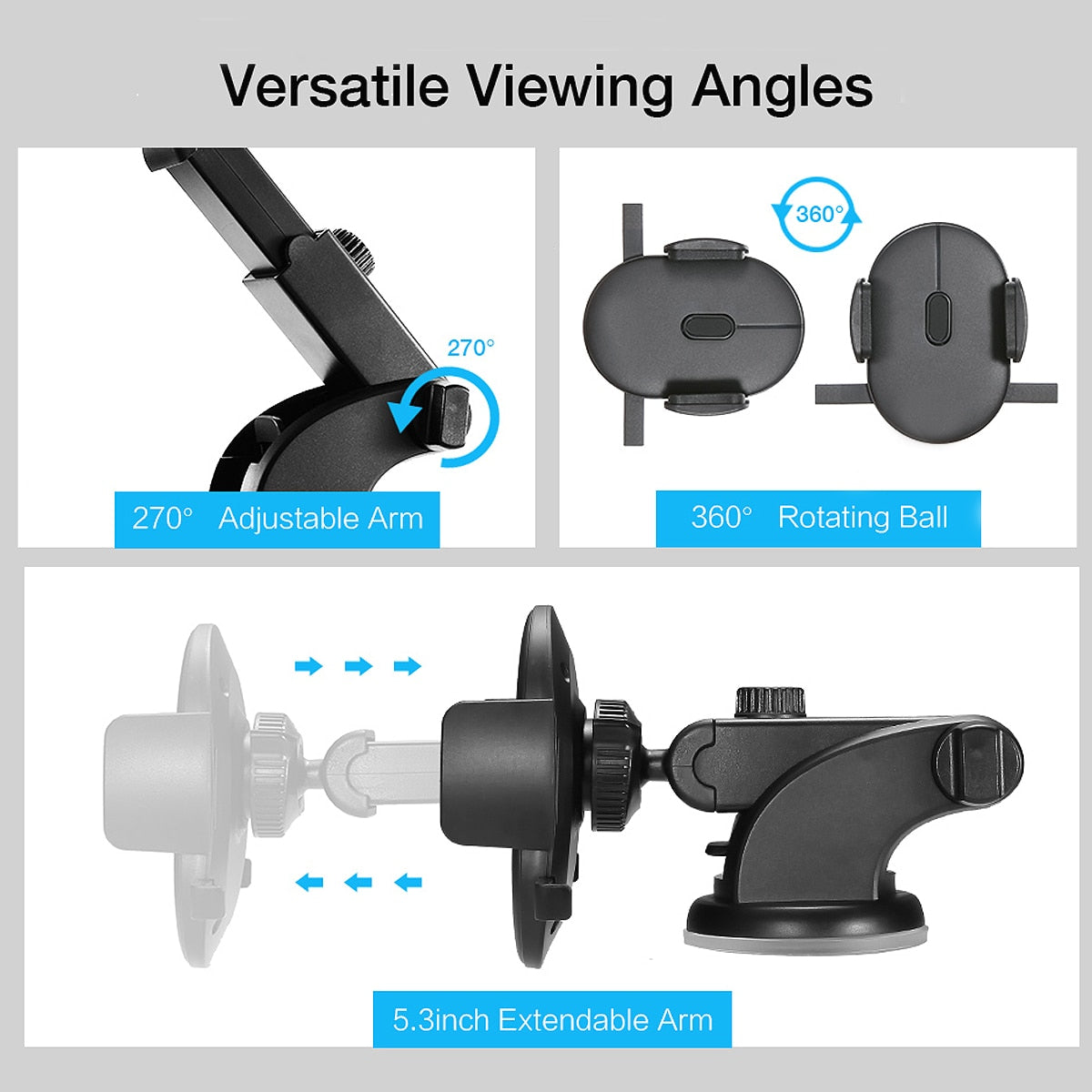 Sightline — Telescopic Dashboard Phone Mount