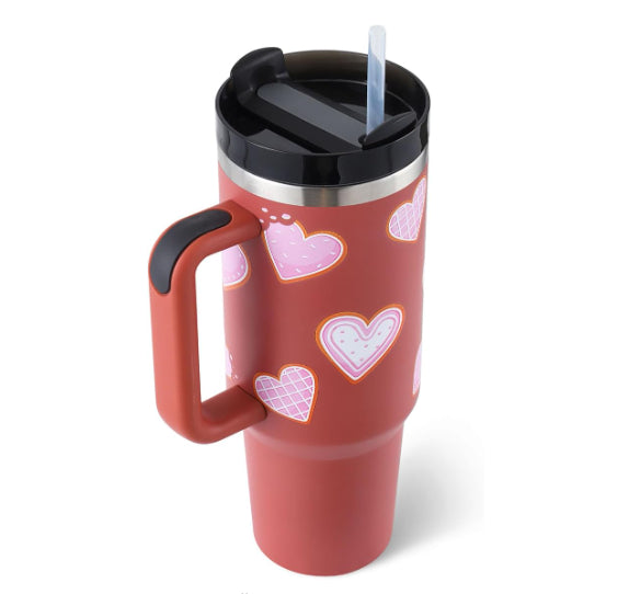 Daybreak Tumbler — 40oz Insulated Travel Mug with Handle & Straw